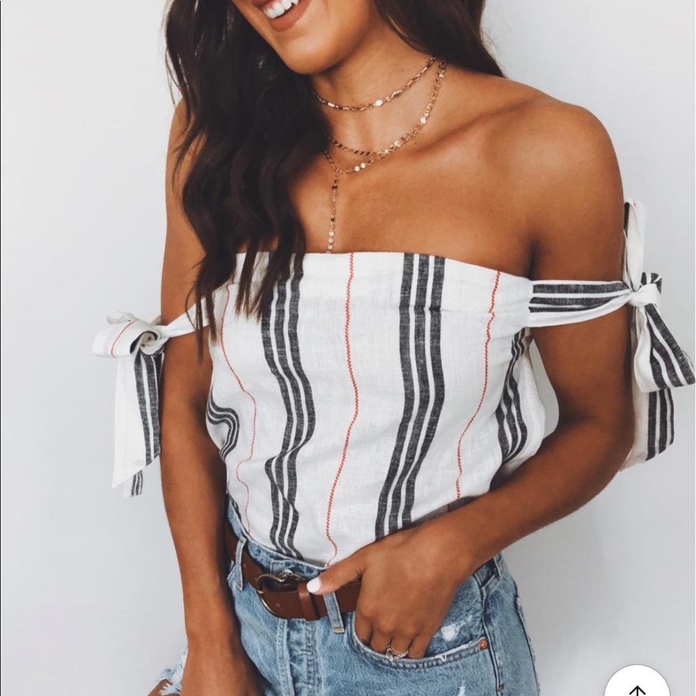 BCBGeneration Cami Tie Sleeve Tube Top